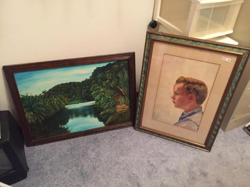 lot 53 image: 2 Framed paintingsErnst 1. Dahle-57 21.5&quo...