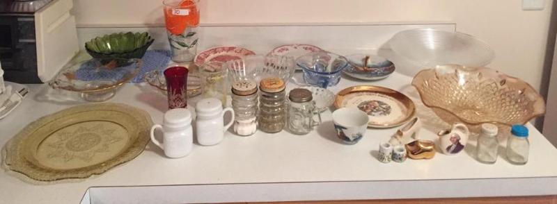 lot 70 image: Large lot of misc glasswareMason jar salt an...