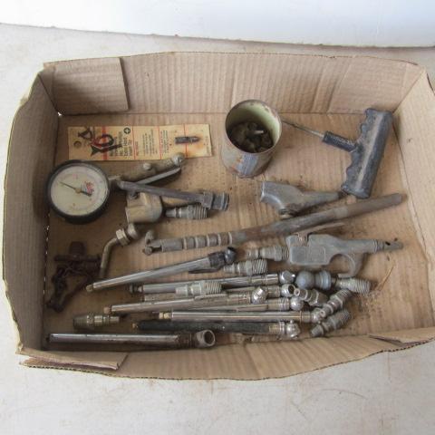 lot 121 image: Air Couplers, Tire Gauges