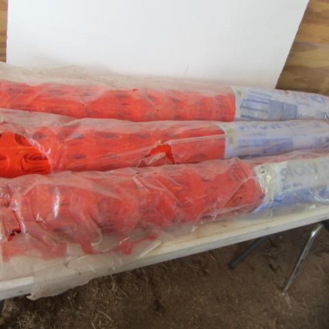 lot 163 image: Rolls of Snow Fence