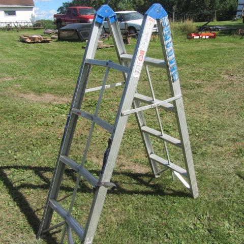 lot 171 image: Folding Aluminum Ladder