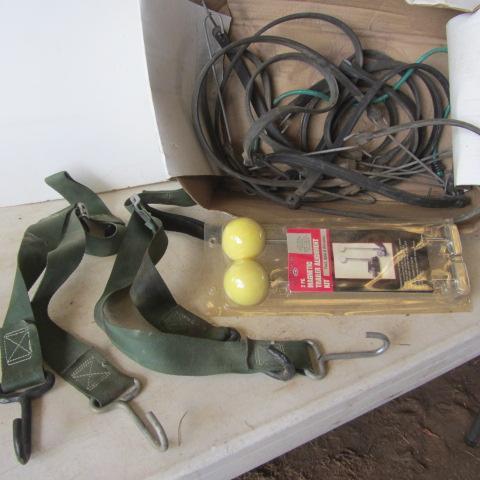 lot 174 image: Boat Motor Tie Downs, Bungees
