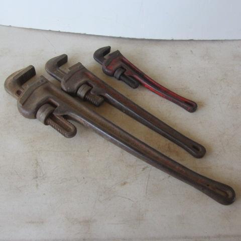 lot 26 image: Ridgid Pipe Wrenches