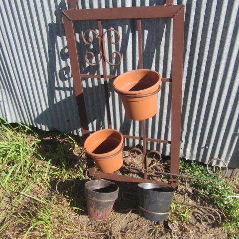lot 265 image: Metal Plant Holders