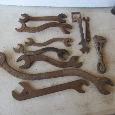 lot 34 image: Antique Wrenches