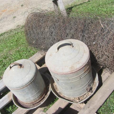 lot 358 image: Chicken Feeders, Wire