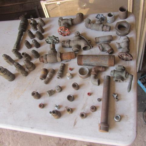 lot 368 image: Pipe Fittings, Fancy Handles