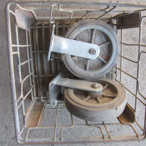 lot 420 image: Hard Rubber Tires, Milk Crate