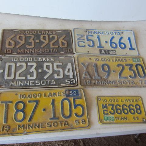 lot 53 image: Minnesota License Plates