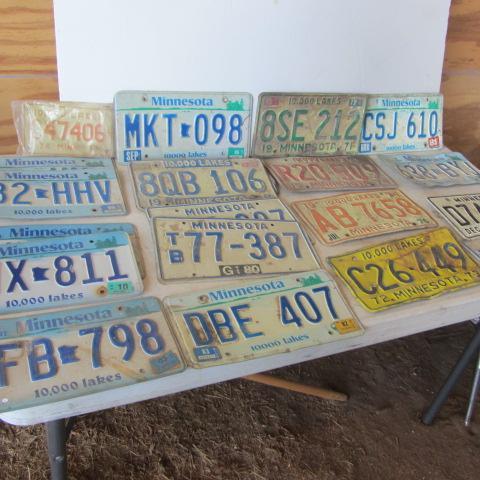 lot 56 image: Pairs & Single License Plates
