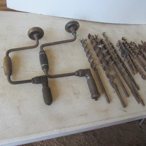 lot 61 image: Drill Brace & Bits