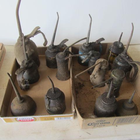 lot 79 image: Oil Cans with Copper