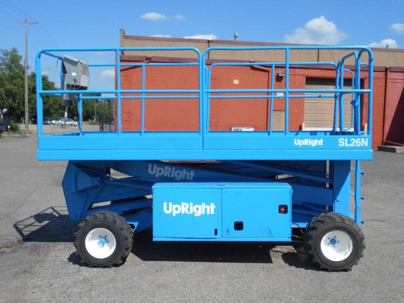 lot 4 image: Upright SL26N Rough Terrain Scissorlift. 4X4. Works.