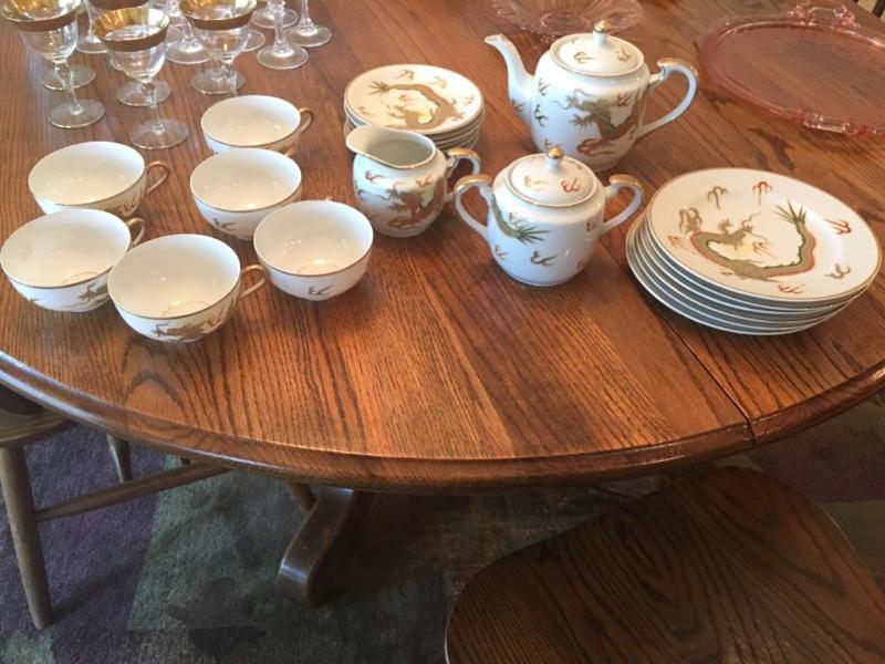 lot 23 image: 1930s-1950s RARE Japanese Tea Set.  Here is...