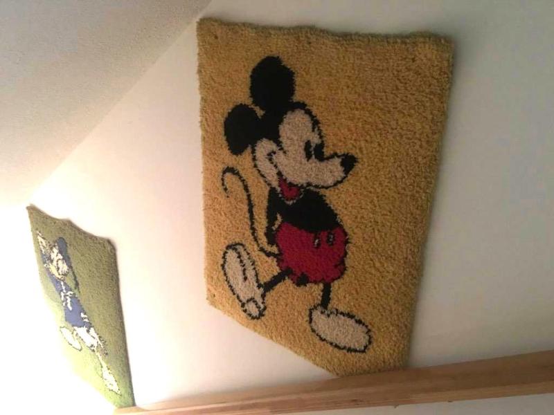 lot 29 image: 3 Vintage Rare Disney Wall Rugs...