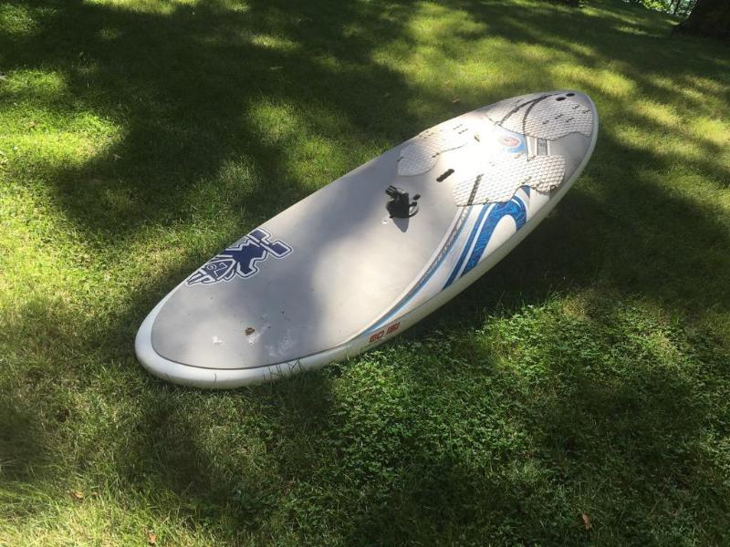 lot 36 image: Sailboard with extra sails- sold as is aprox&...