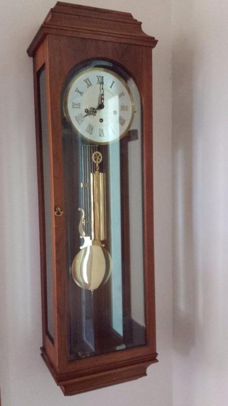 lot 8 image: Custom Made Wall Clock. Aprox 36-42" lon...