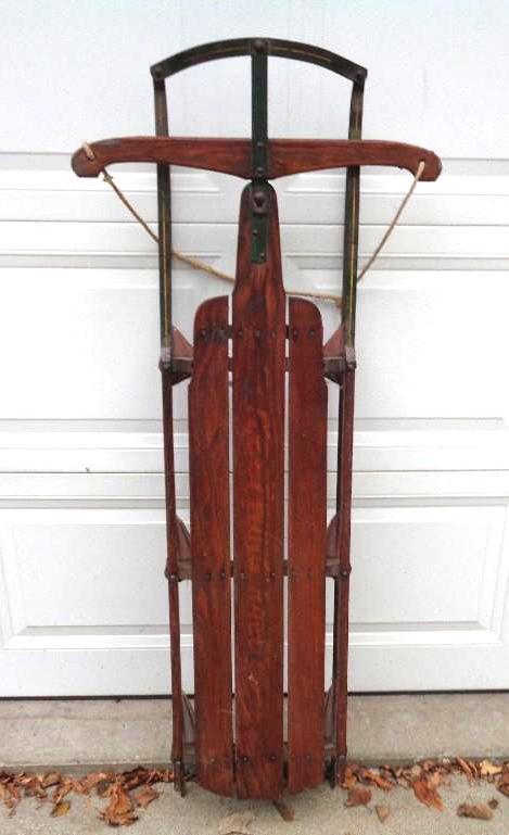 lot 8A image: Antique Sled - 1930s&nbspLetters are hard t...