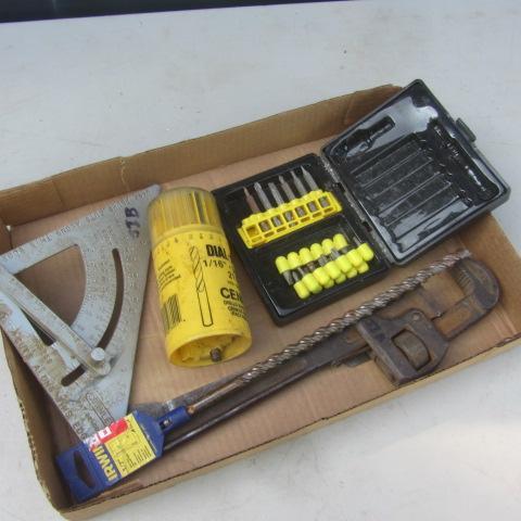 Pipe Wrench, Bits, Square
