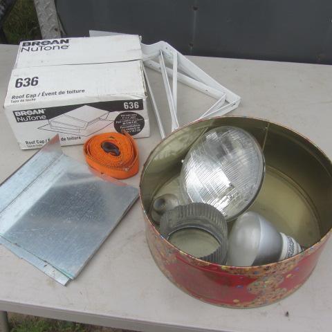 Shelf Brackets, Flashing, Roof Cap