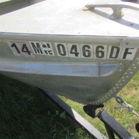 lot 12 image: Crestliner Boat & Trailer