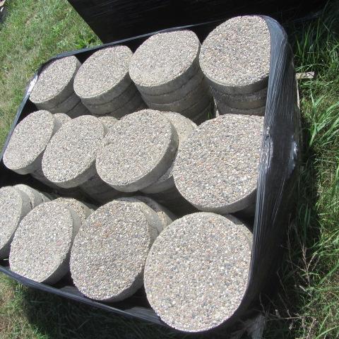 lot 62 image: Round Stepping Stones