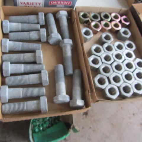 lot 117 image: Galvanized Bolts & Nuts