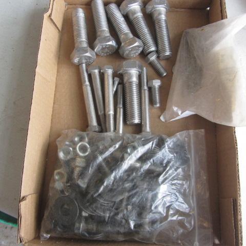 lot 119 image: Stainless & Black Bolts