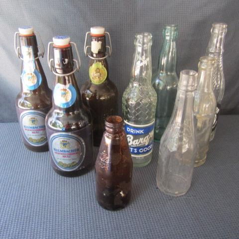 lot 17 image: German Beer Bottles, Soda Bottles