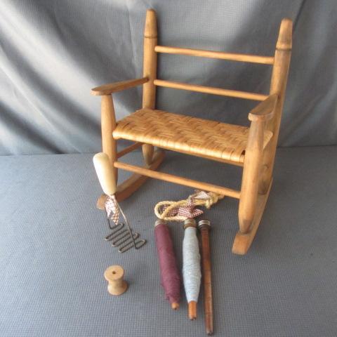 lot 171 image: Doll Rocker, Bobbins, Masher