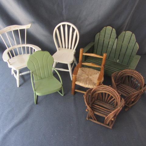 lot 181 image: Unique Doll Chairs