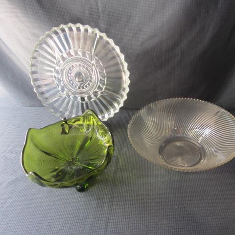 lot 27 image: Relish, Bowl, Green Depression