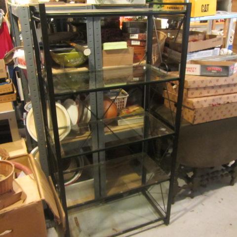lot 5 image: Metal & Glass Shelf