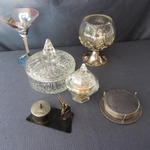 lot 66 image: Postal Scale, Coasters, Stemware