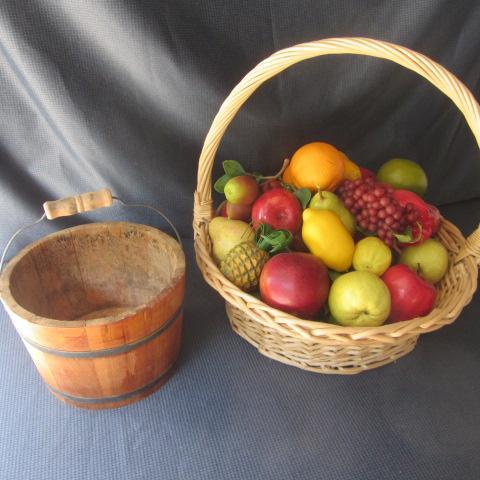 lot 87 image: Wooden Bucket, Fruit