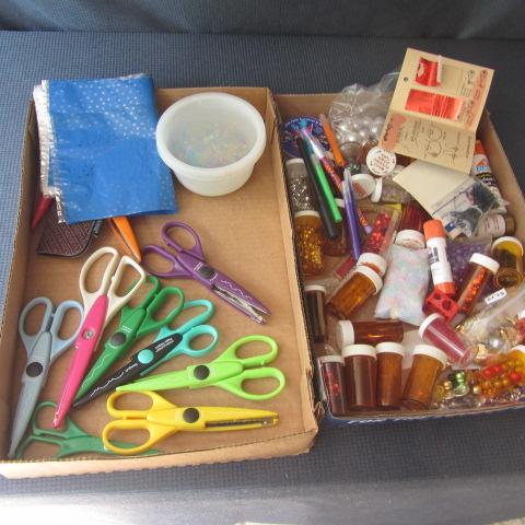 lot 88 image: Craft Scissors, Beads, Sequins