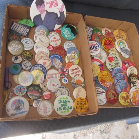 lot 92 image: Homecoming, Girl Scout Buttons