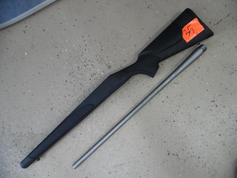 lot 35 image: Remington stock and barrel