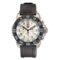 Luminox Navy SEAL Colormark Chronograph Watch, 3187 Series, Silver Quartz