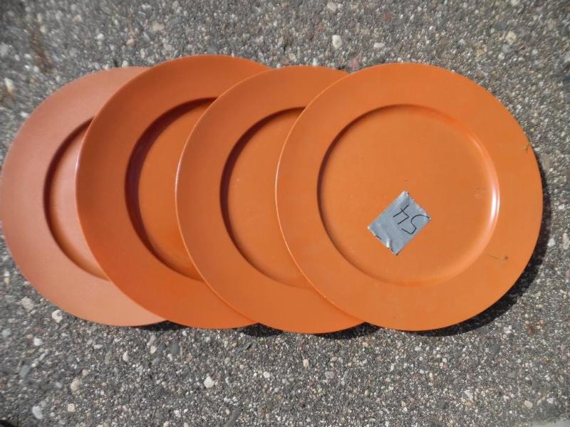 Orange Plastic Plates