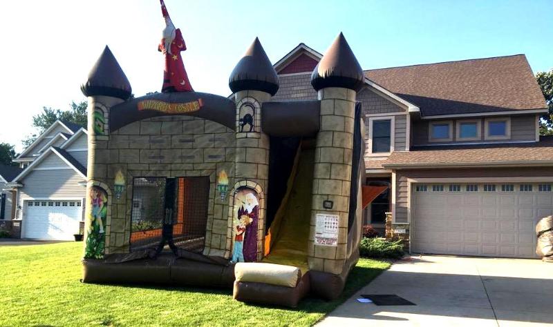 Wizards Castle Inflatable Bouncy House Combo...
