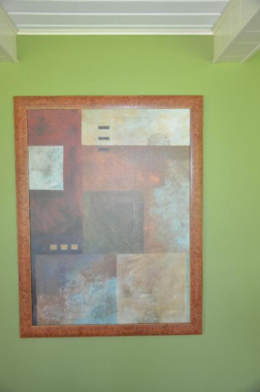 lot 130 image: Framed modern art 36x48"...