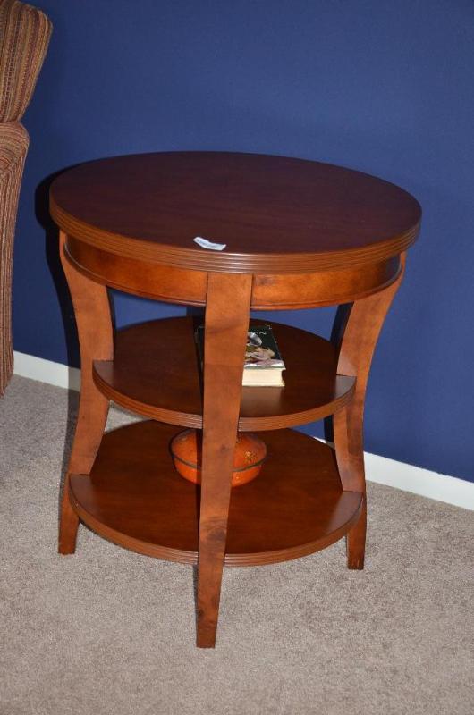 lot 145 image: Wood table 24x27" tall...