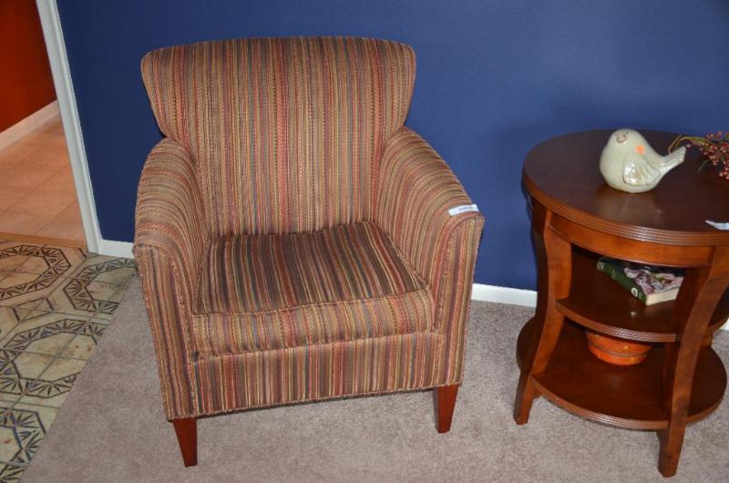 lot 146 image: Stuffed chair, Bench Craft Bring help to remo...