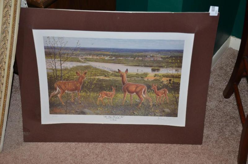 lot 153 image: Print &quotThe Big Flood of 93" by Les ...