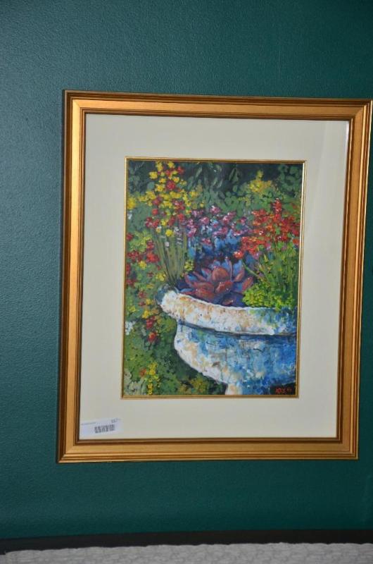 lot 157 image: framed original oil painting 20x24"...