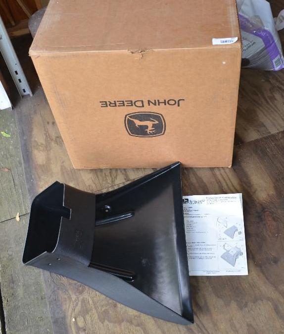 lot 201 image: John Deere Riding lawn mower attachment ...