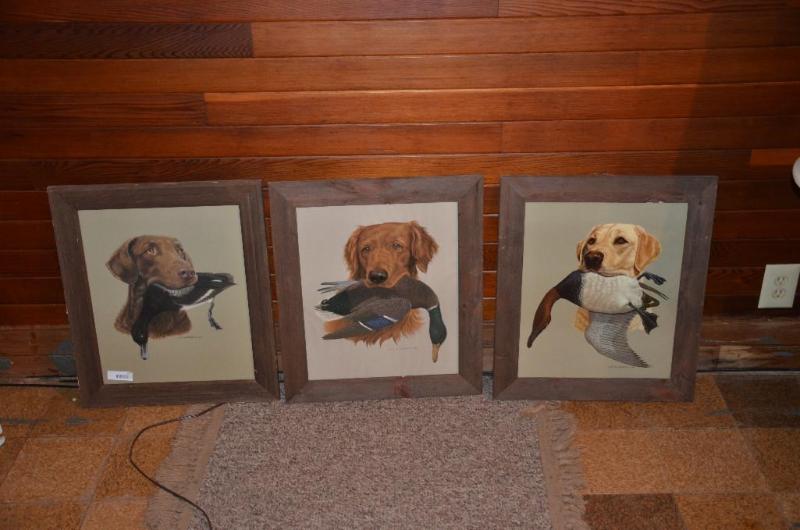 lot 229 image: 3 prints by Les Anderson Jr.  21x24"...