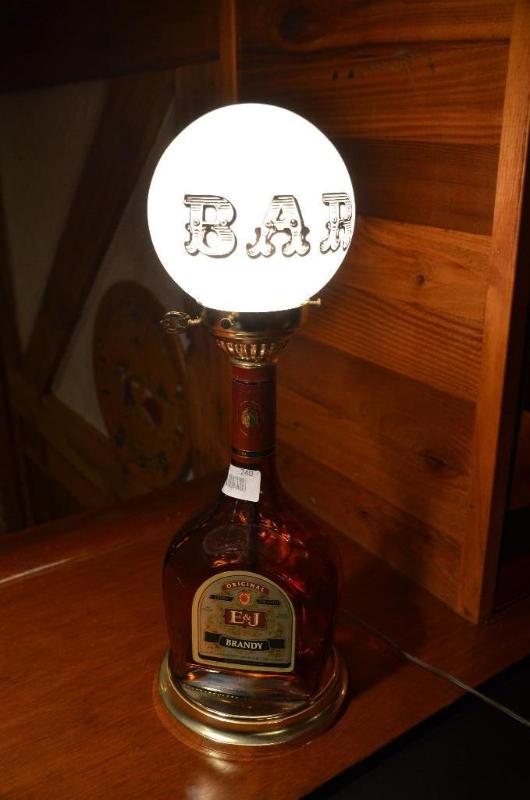lot 240 image: E & J Bar lamp 20" tall...