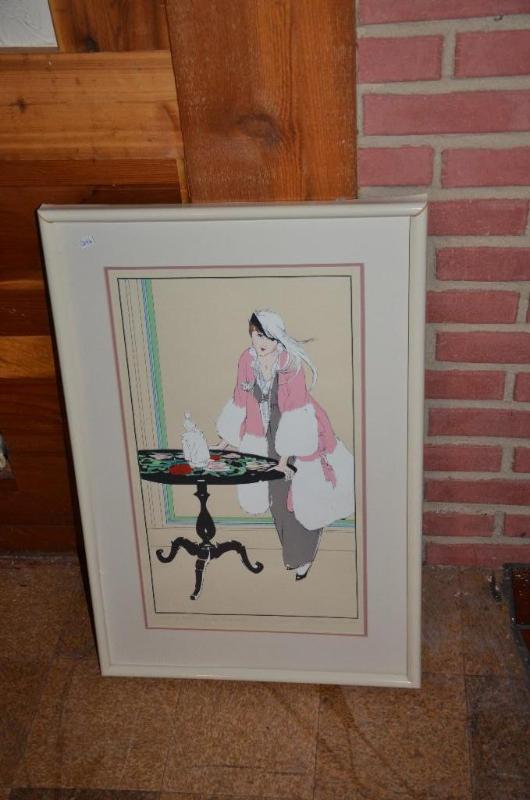lot 246 image: Framed water color original &quotCoat of Pin...